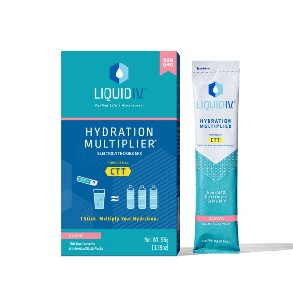 Liquid I.V. Hydration Multiplier Drink Mix, Guava, 6 Ct